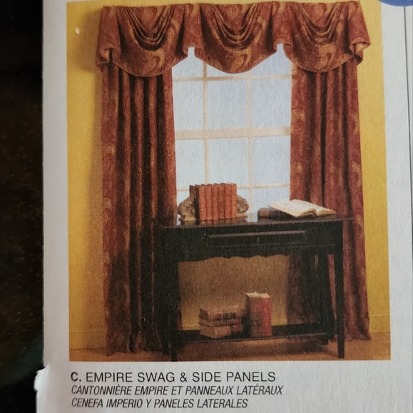Custom window treatment "Home Dec in a Sec" McCalls sewing patterns #M5675, NEW! - Picture 5 of 14